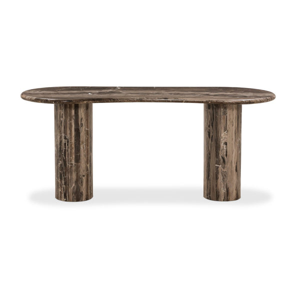 Ponce Desk - Rocky Brown Marble