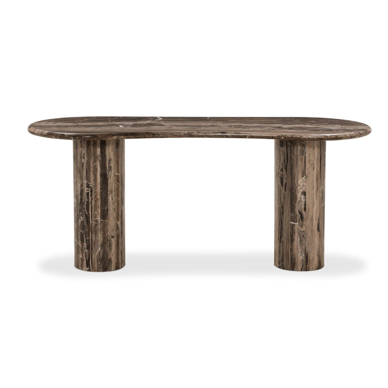 Ponce Desk - Rocky Brown Marble