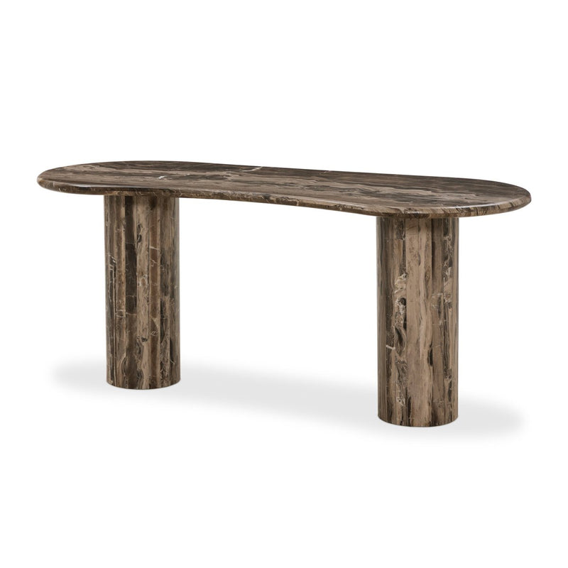 Ponce Desk - Rocky Brown Marble