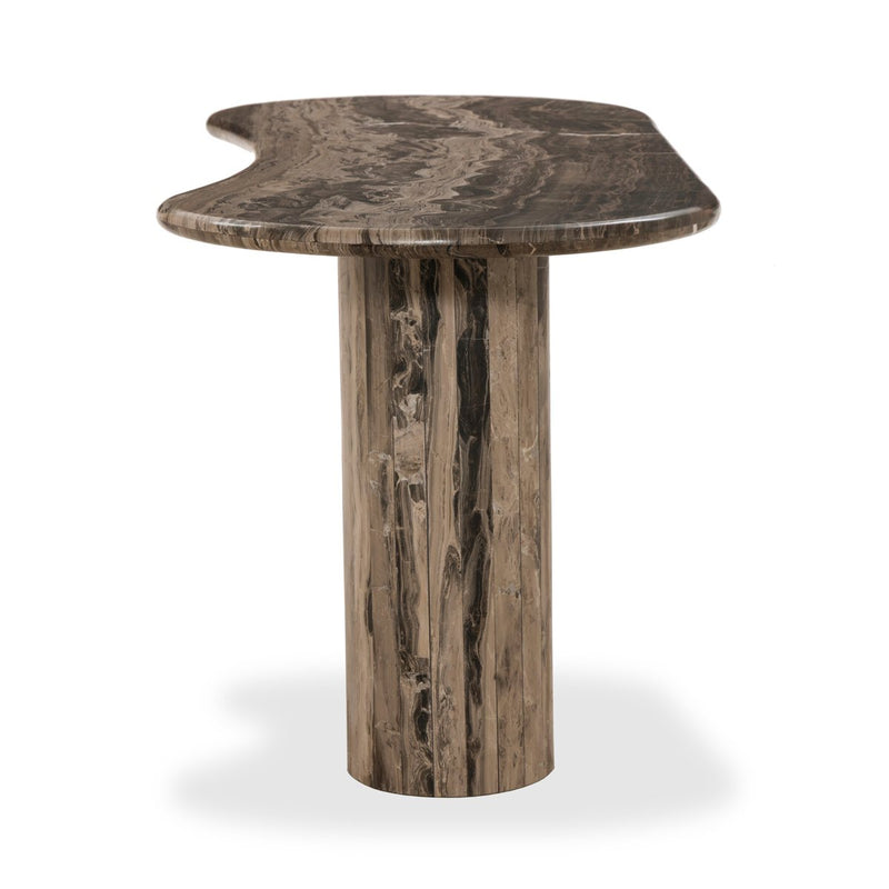 Ponce Desk - Rocky Brown Marble