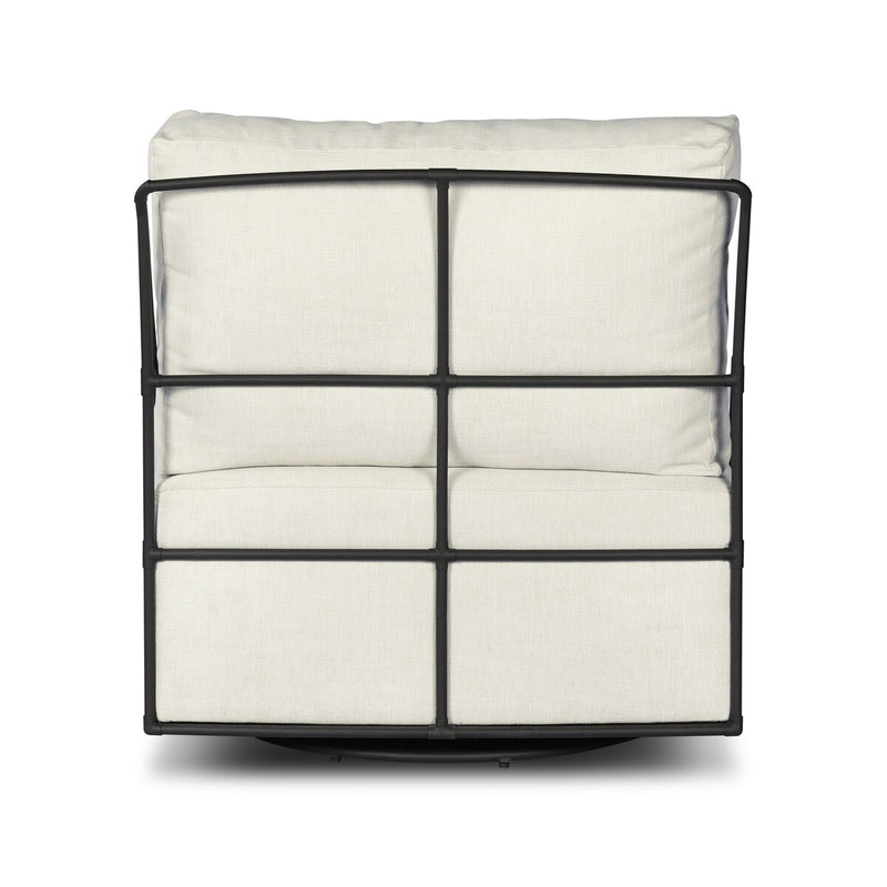 Enola Outdoor Swivel Chair - Vergo Cream