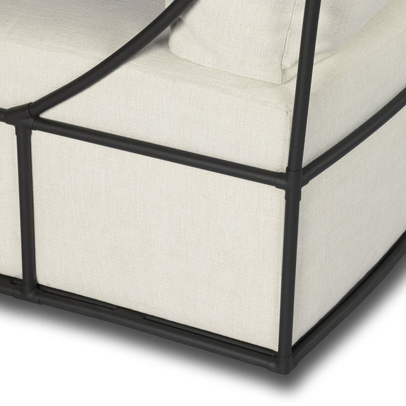 Enola Outdoor Swivel Chair - Vergo Cream