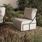 Enola Outdoor Swivel Chair - Vergo Cream