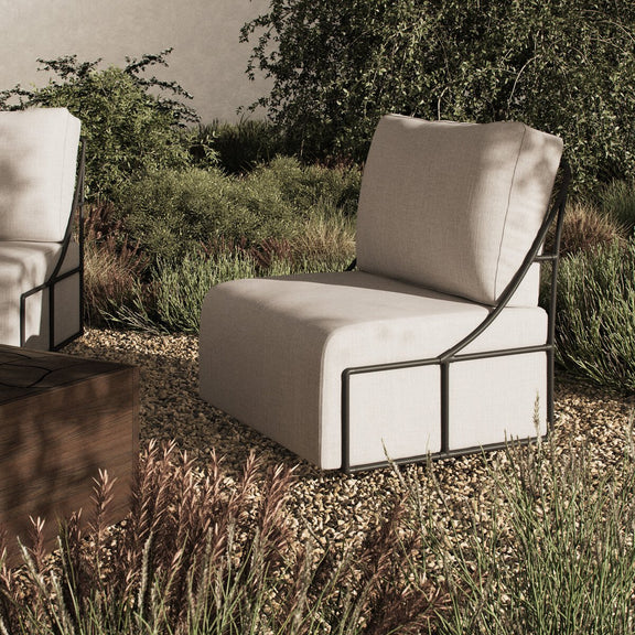 Enola Outdoor Swivel Chair - Vergo Cream