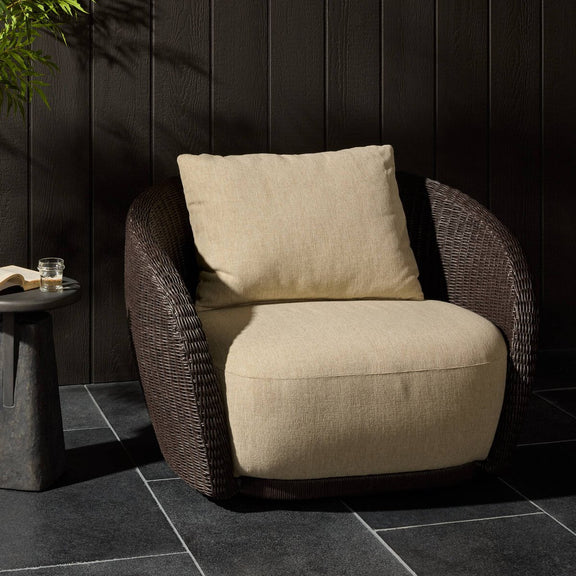 Cyra Outdoor Swivel Chair - Alessi Buff
