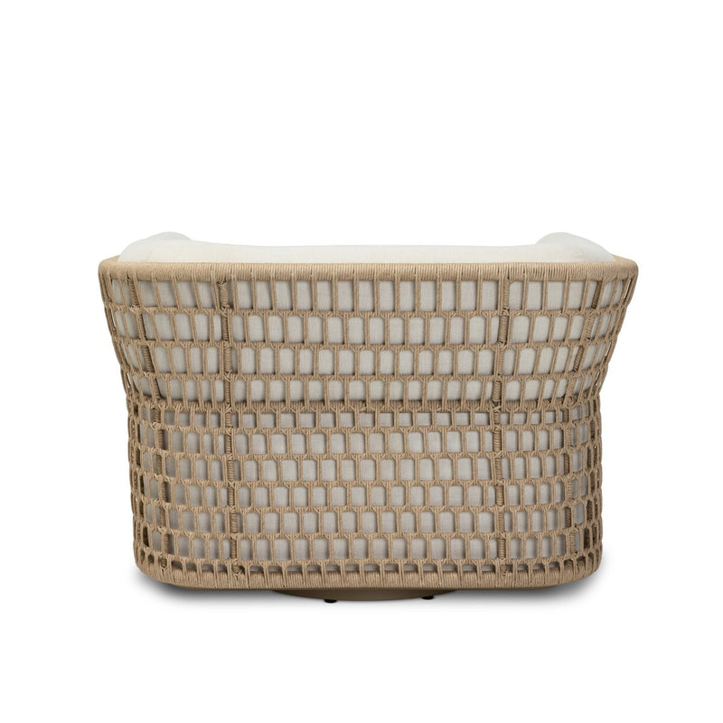 Emilian Outdoor Swivel Chair - Vergo Cream