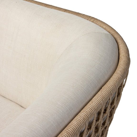 Emilian Outdoor Swivel Chair - Vergo Cream