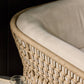 Emilian Outdoor Swivel Chair - Vergo Cream