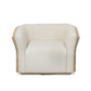 Emilian Outdoor Swivel Chair - Vergo Cream