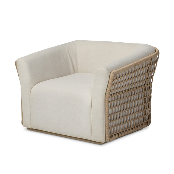Emilian Outdoor Swivel Chair - Vergo Cream
