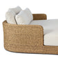 Caney Outdoor Double Chaise - Vergo Cream