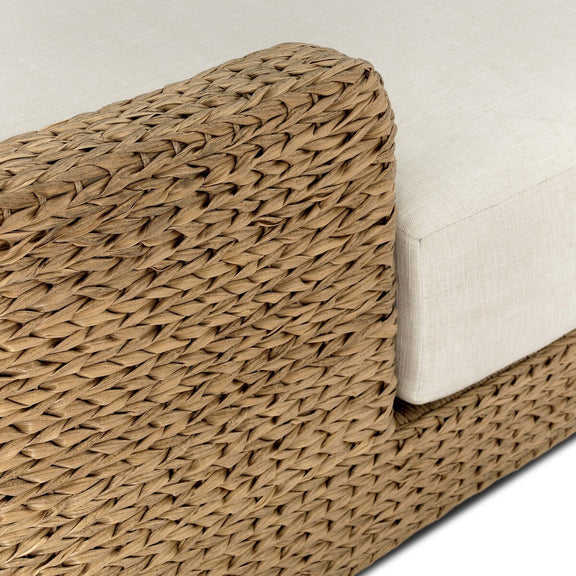 Caney Outdoor Double Chaise - Vergo Cream