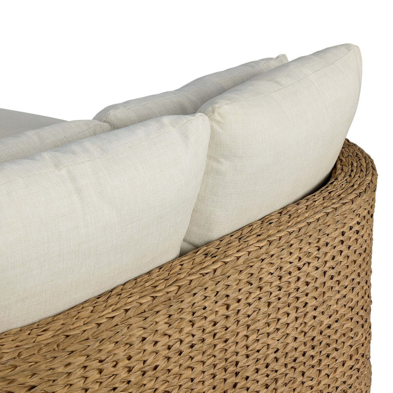 Caney Outdoor Double Chaise - Vergo Cream