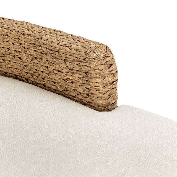 Caney Outdoor Double Chaise - Vergo Cream