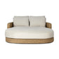 Caney Outdoor Double Chaise - Vergo Cream