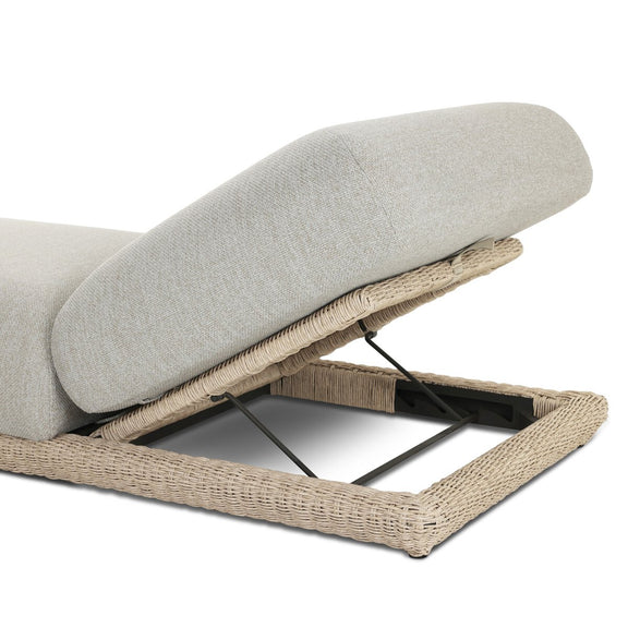 Evander Outdoor Chaise - Ramiro Ecru