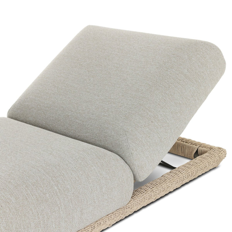 Evander Outdoor Chaise - Ramiro Ecru