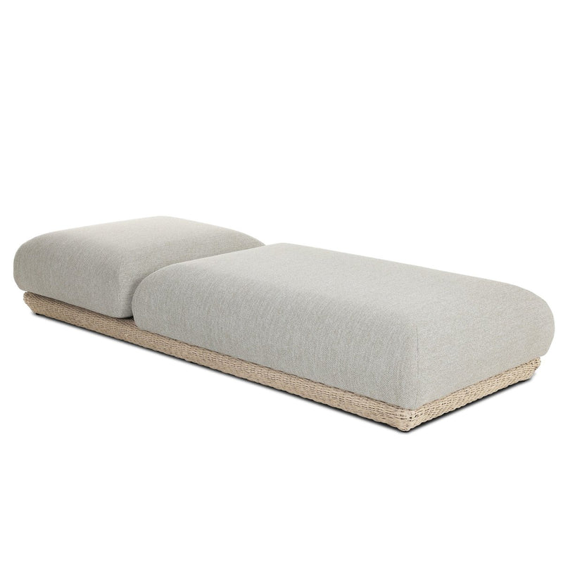 Evander Outdoor Chaise - Ramiro Ecru