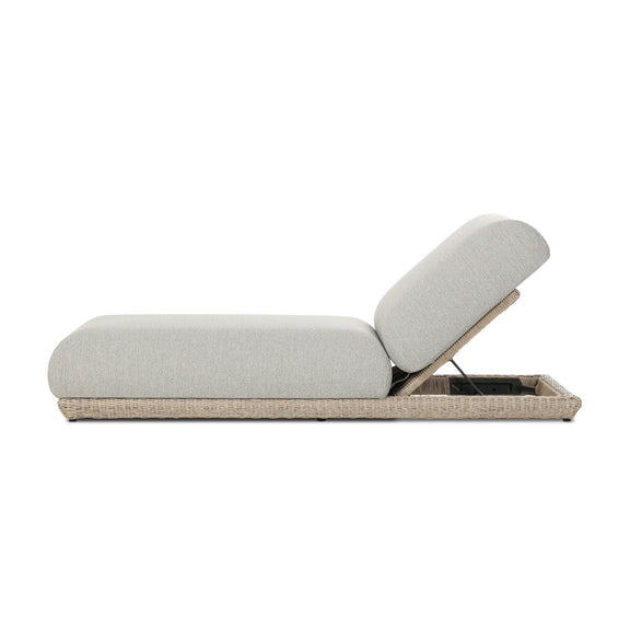 Evander Outdoor Chaise - Ramiro Ecru