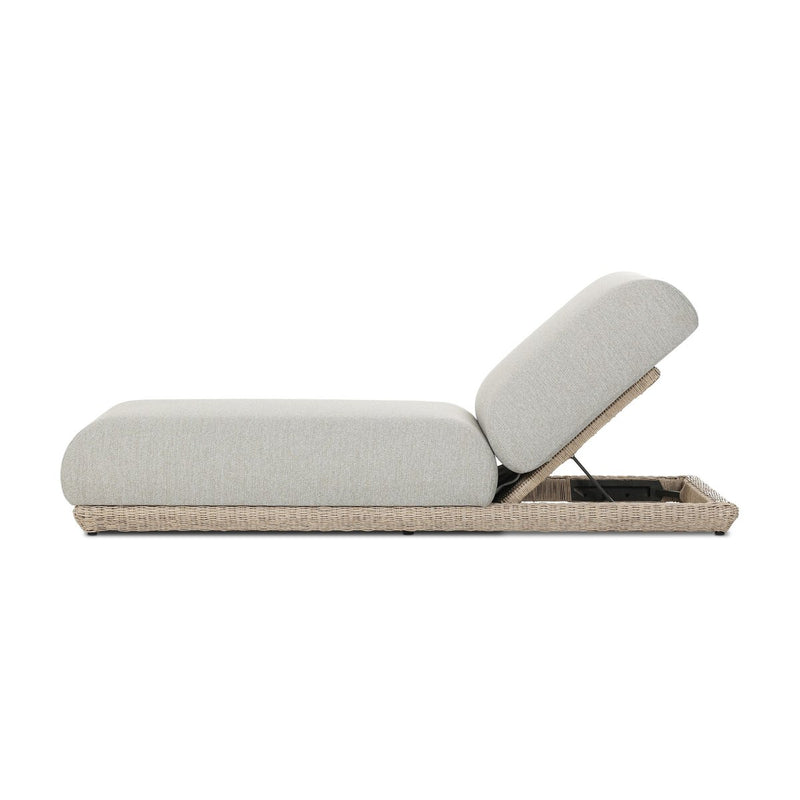Evander Outdoor Chaise - Ramiro Ecru