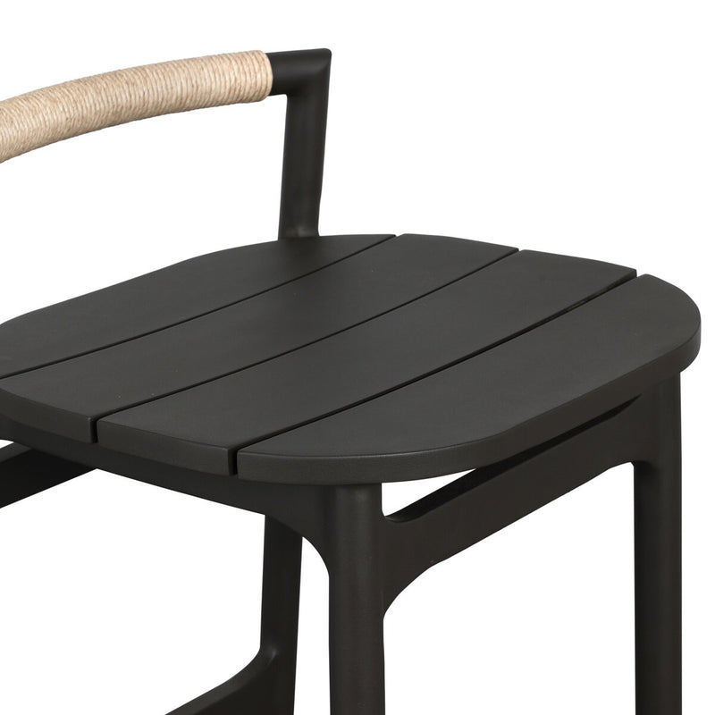 Baden Outdoor Metal Bar + Counter Stool - Vintage White