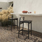 Baden Outdoor Metal Bar + Counter Stool - Vintage White