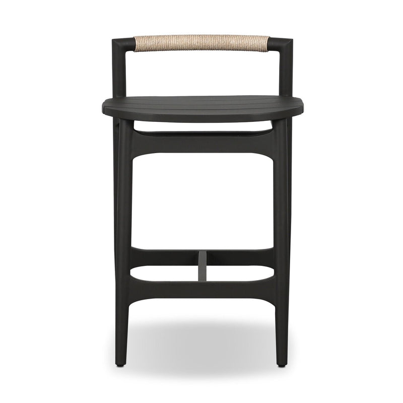 Baden Outdoor Metal Bar + Counter Stool - Vintage White
