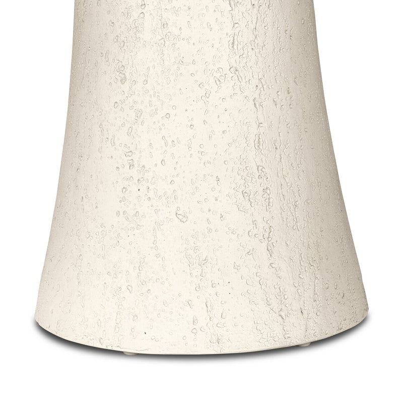 Varda Outdoor Dining Table 48" - Coarse Ivory Concrete