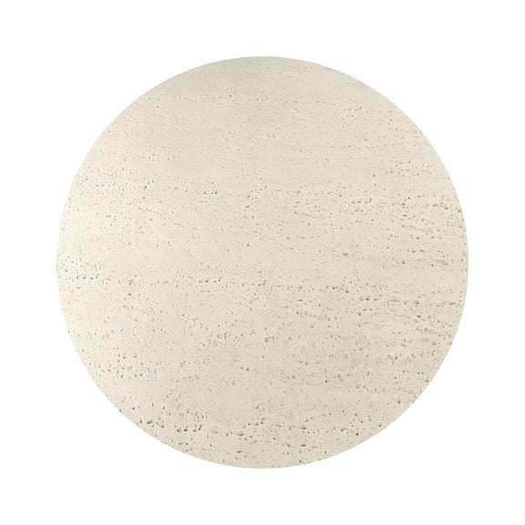 Varda Outdoor Dining Table 48" - Coarse Ivory Concrete