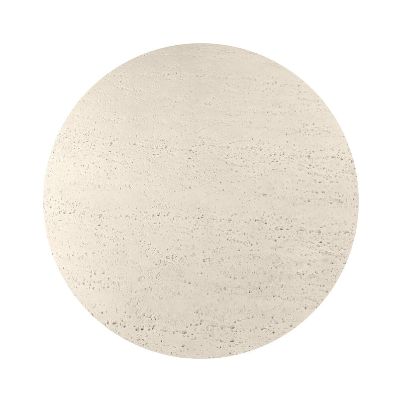 Varda Outdoor Dining Table 48" - Coarse Ivory Concrete