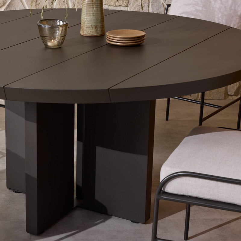 Ernest Outdoor Metal Dining Table-60"