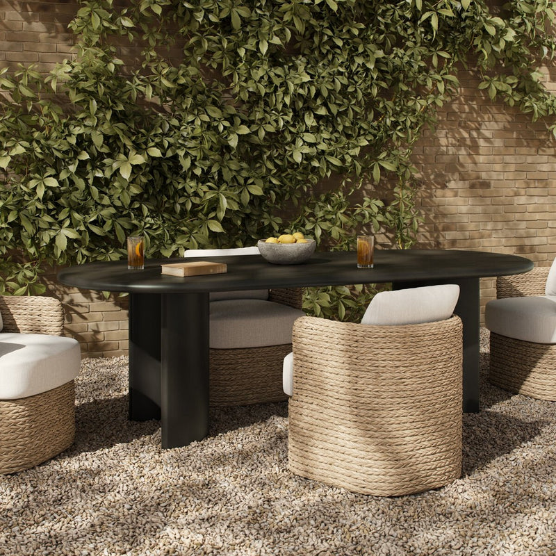 Paden Outdoor Metal Dining Table - Bronze