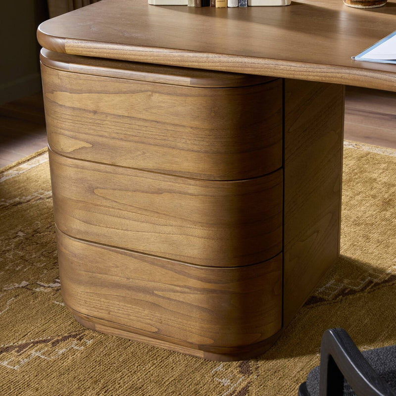 Hawthorne Desk - Amber Sungkai Veneer