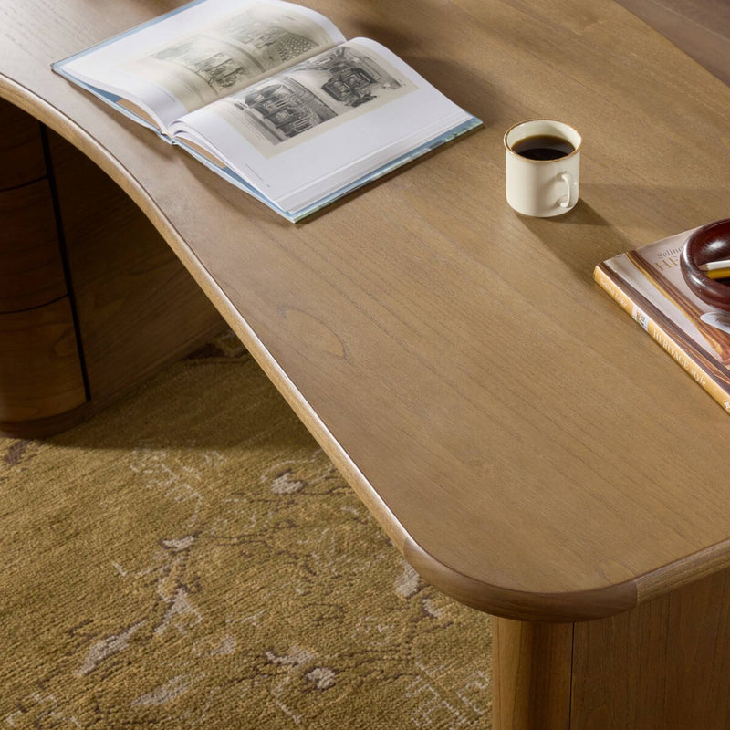 Hawthorne Desk - Amber Sungkai Veneer