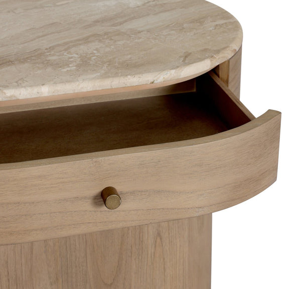 Lando Nightstand - Sand Marble
