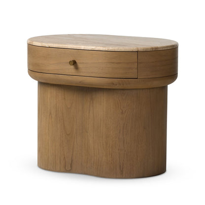 Lando Nightstand - Sand Marble