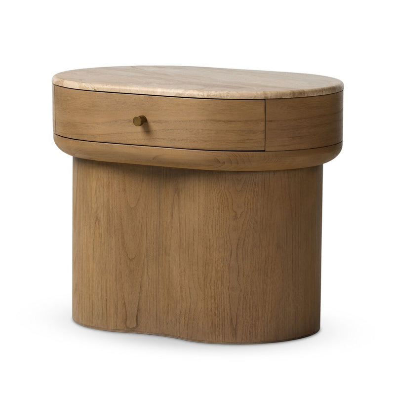 Lando Nightstand - Sand Marble