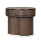 Lando Nightstand - Merlot Marble