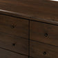 Eldrin 6 Drawer Dresser - Warm Brown Mango