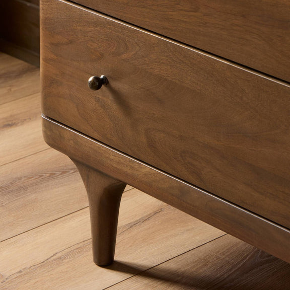 Eldrin 6 Drawer Dresser - Warm Brown Mango