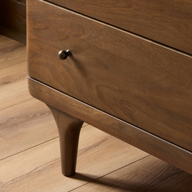 Eldrin 6 Drawer Dresser - Warm Brown Mango