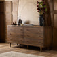 Eldrin 6 Drawer Dresser - Warm Brown Mango