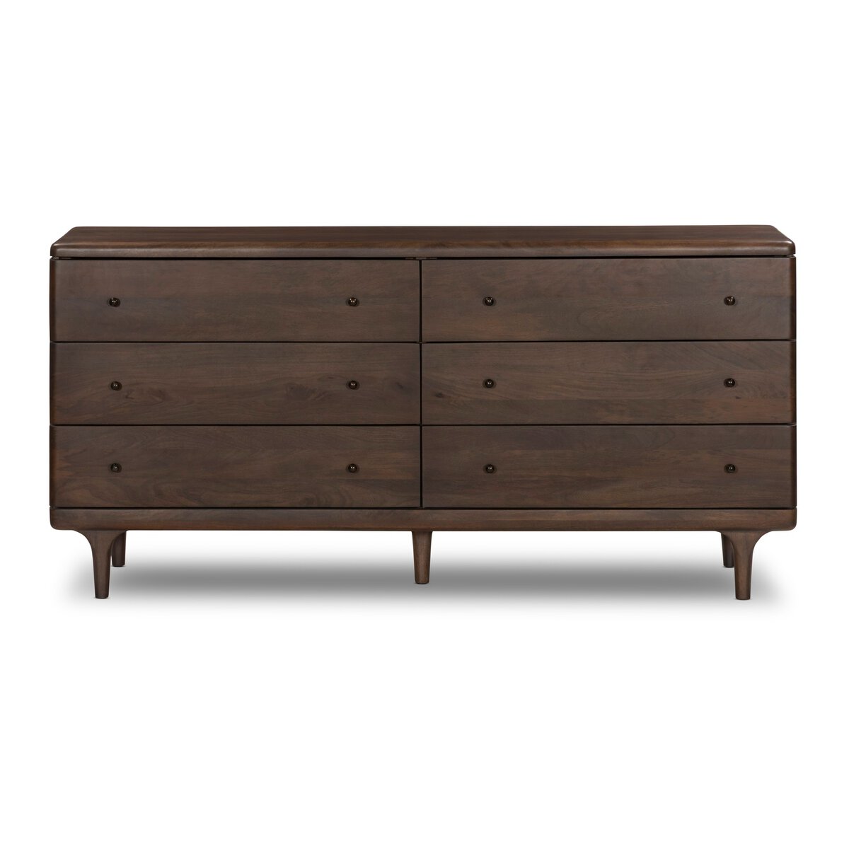 Eldrin 6 Drawer Dresser - Warm Brown Mango
