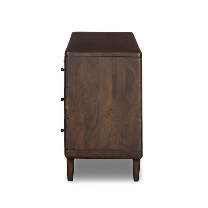 Eldrin 6 Drawer Dresser - Warm Brown Mango