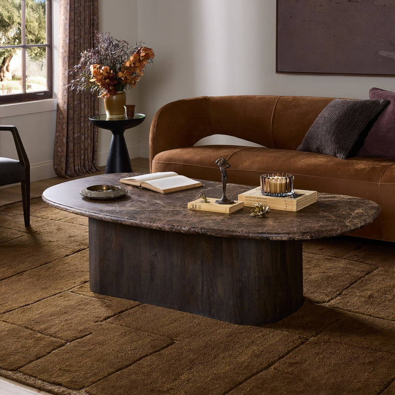 Tori Coffee Table - Brown Marble