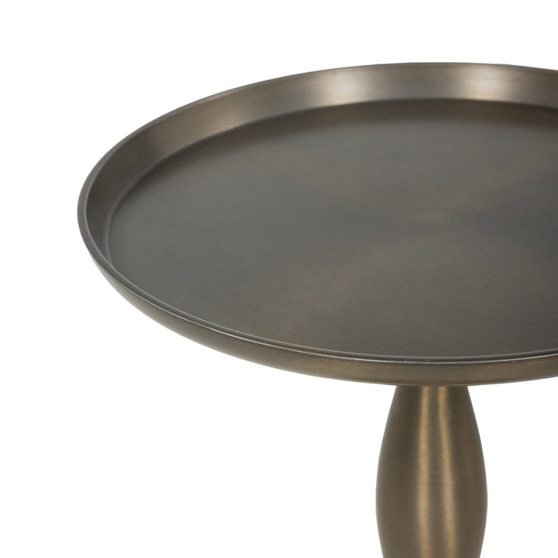 Arden End Table - Dark Aluminum