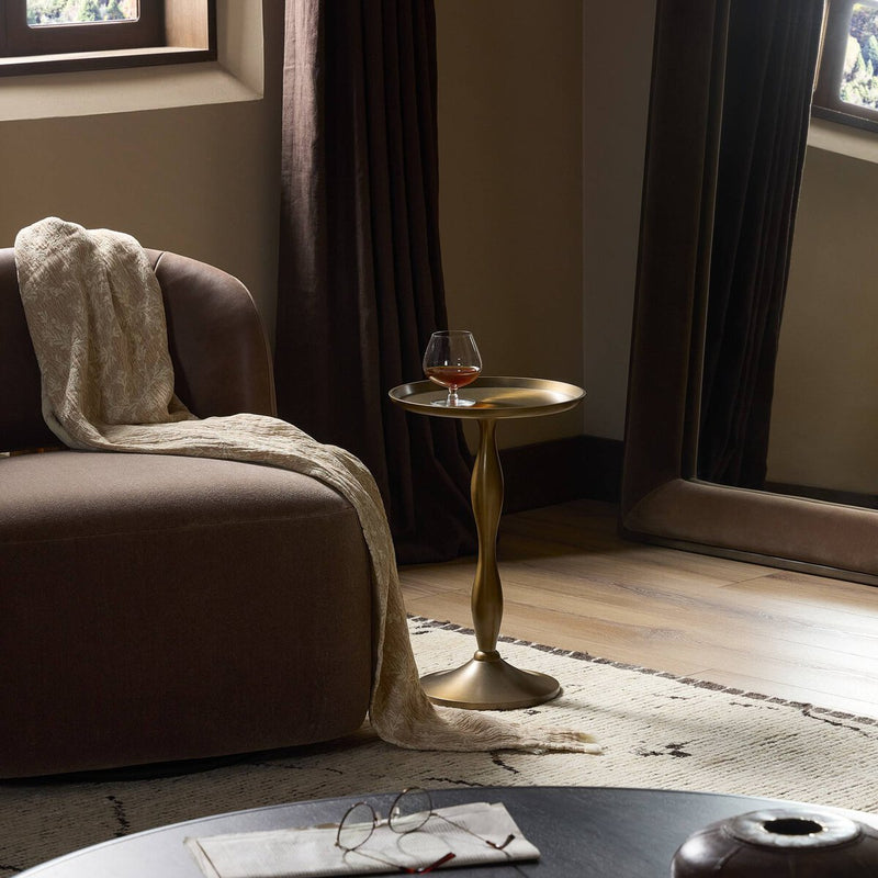 Arden End Table - Dark Aluminum