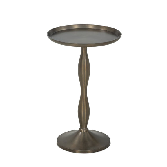 Arden End Table - Dark Aluminum