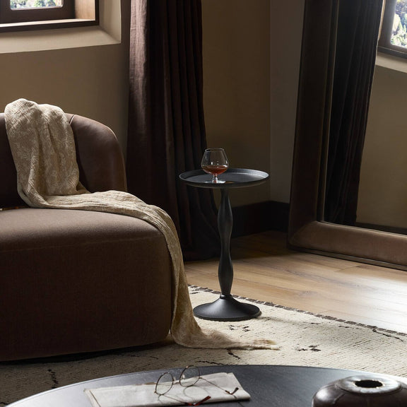 Arden End Table - Black Antique