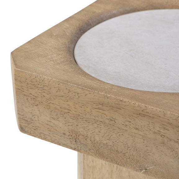 Rumi End Table - Light Natural Mango